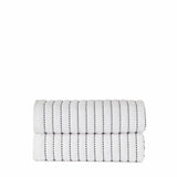 Organic Cotton Wave Plush Stripe 2 Piece Bath Sheet Towel Set