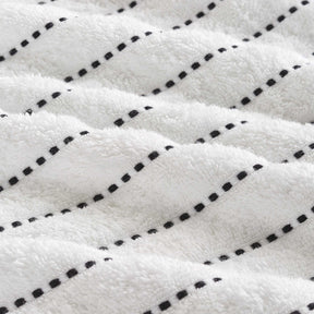 Organic Cotton Wave Plush Striped Assorted 16 Piece Towel Set