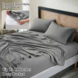 Orion Cotton Linen Blend Garment Washed Deep Pocket Bed Sheet Set