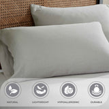 Orion Cotton Linen Blend Garment Washed Deep Pocket Bed Sheet Set