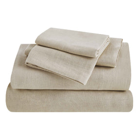 Orion Cotton Linen Blend Garment Washed Deep Pocket Bed Sheet Set