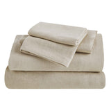 Orion Cotton Linen Blend Garment Washed Deep Pocket Bed Sheet Set