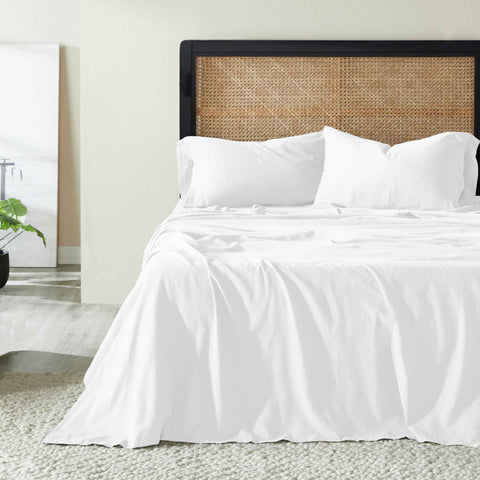 Orion Cotton Linen Garment Washed Deep Pocket Sheet Set