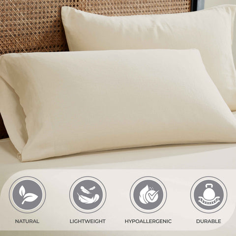 Orion Cotton Linen Garment Washed Deep Pocket Sheet Set