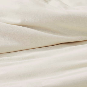Orion Cotton Linen Garment 3 Piece Duvet Cover Set With Pillow Shams