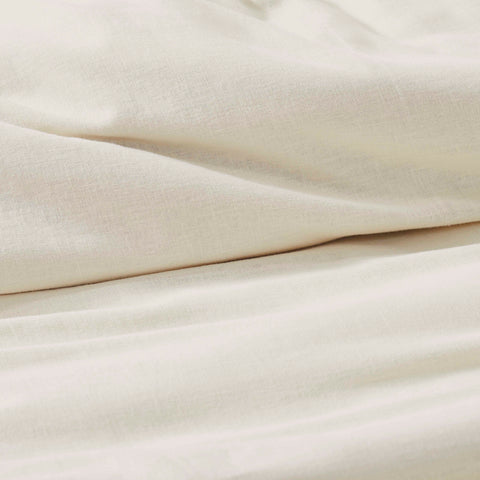 Cotton Linen Lightweight Breathable Duvet Cover Set