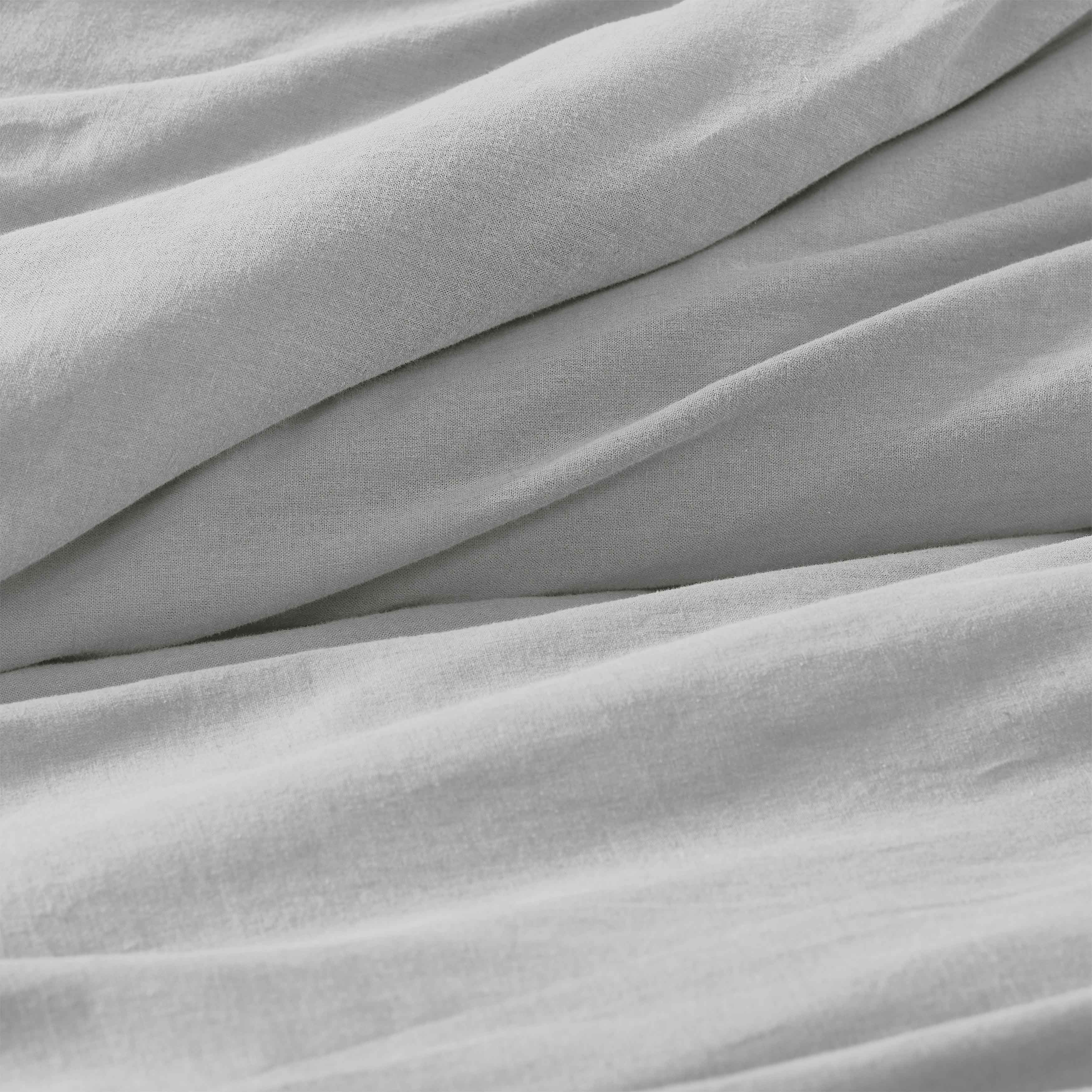 Orion Cotton Linen Garment 3 Piece Duvet Cover Set With Pillow Shams