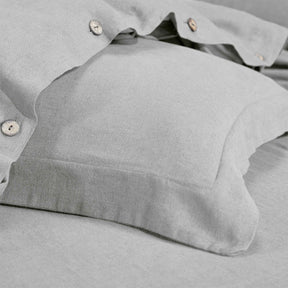 Orion Cotton Linen Garment 3 Piece Duvet Cover Set With Pillow Shams