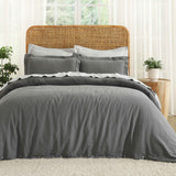 Cotton Linen Lightweight Breathable Duvet Cover Set