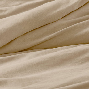 Orion Cotton Linen Garment 3 Piece Duvet Cover Set With Pillow Shams