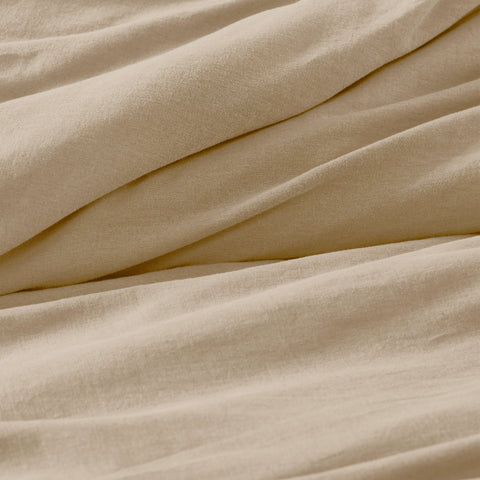 Cotton Linen Lightweight Breathable Duvet Cover Set