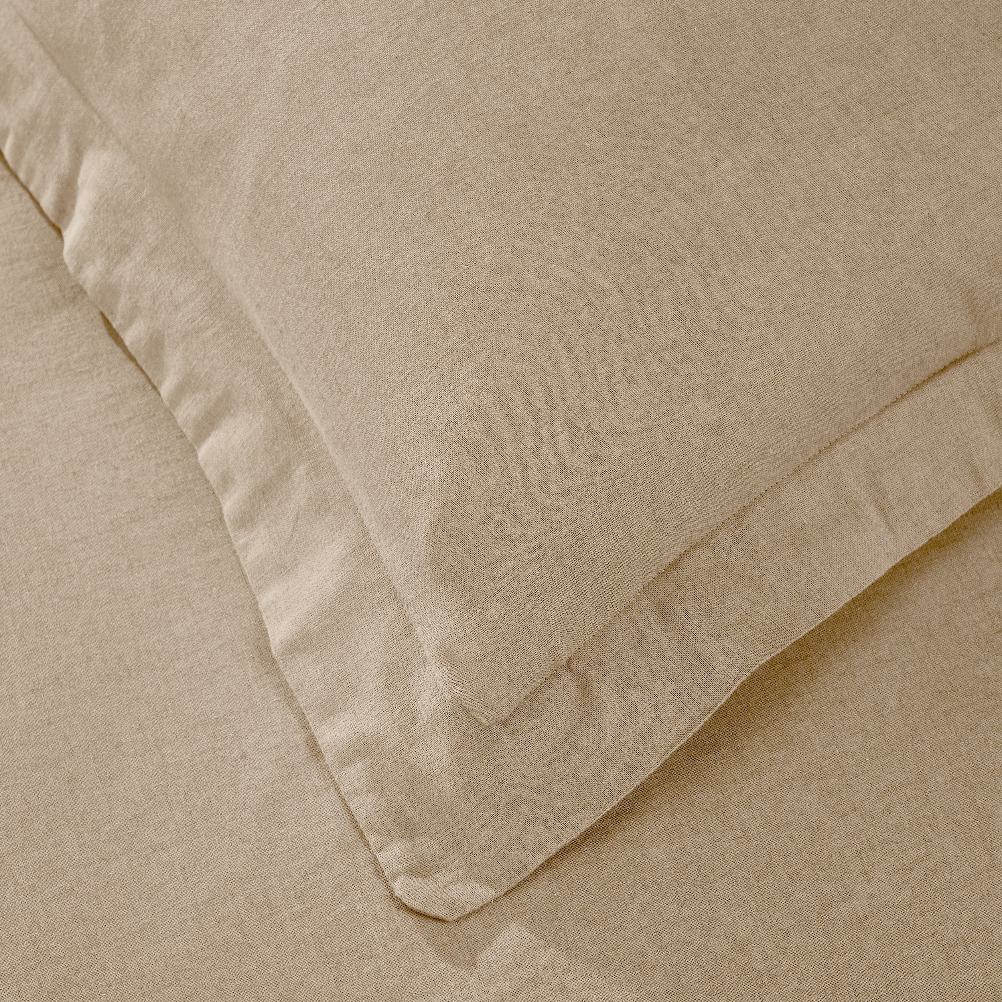 Orion Cotton Linen Garment 3 Piece Duvet Cover Set With Pillow Shams