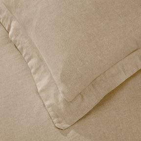 Orion Cotton Linen Garment 3 Piece Duvet Cover Set With Pillow Shams