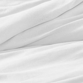 Orion Cotton Linen Garment 3 Piece Duvet Cover Set With Pillow Shams