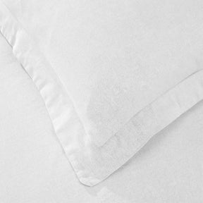 Orion Cotton Linen Garment 3 Piece Duvet Cover Set With Pillow Shams
