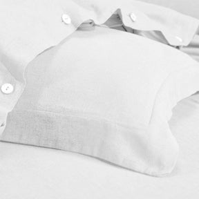 Orion Cotton Linen Garment 3 Piece Duvet Cover Set With Pillow Shams
