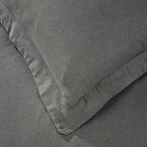 Orion Cotton Linen Garment 3 Piece Duvet Cover Set With Pillow Shams