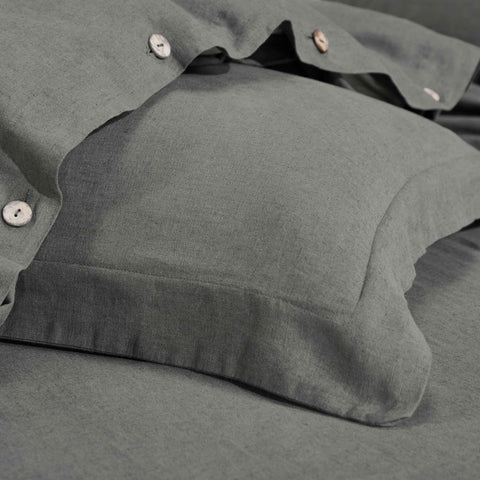 Cotton Linen Lightweight Breathable Duvet Cover Set