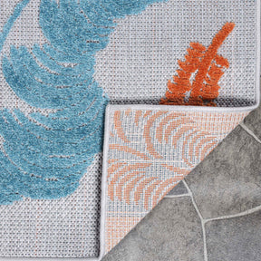Oversized Feather Area Rug Modern Bohemian Indoor Outdoor Rugs