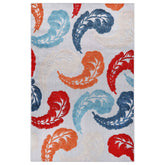 Oversized Feather Area Rug Modern Bohemian Indoor Outdoor Rugs