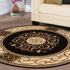 Oversized Medallion Modern Bohemian Indoor Area Rug or Runner Rug