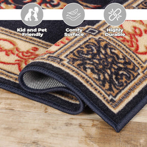 Oversized Medallion Modern Bohemian Indoor Area Rug or Runner Rug