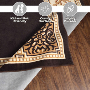 Oversized Medallion Modern Bohemian Indoor Area Rug or Runner Rug