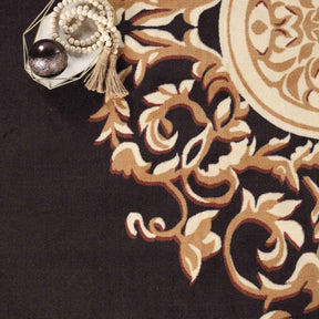 Oversized Medallion Modern Bohemian Indoor Area Rug or Runner Rug