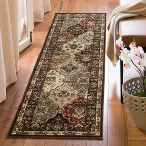 Palmyra Traditional Floral Medallion Indoor Area Rug Or Runner Rug