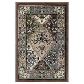 Paloma Contemporary Damask Indoor Area Rug or Runner Rug Or Door Mat
