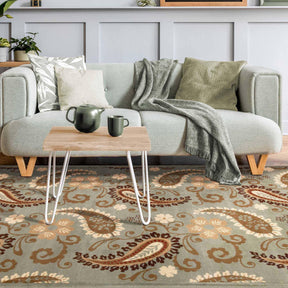 Parkway Vintage Floral Indoor Area Rug or Runner Rug