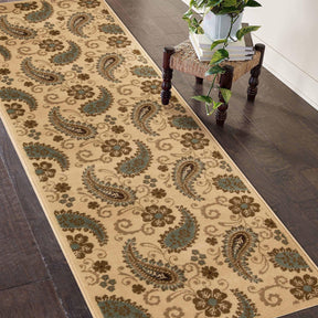 Parkway Vintage Floral Indoor Area Rug or Runner Rug