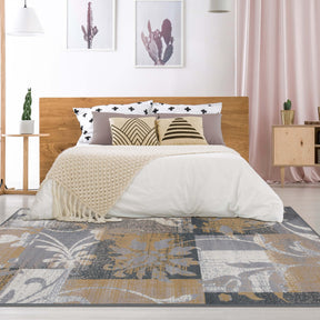 Pastiche Contemporary Floral Patchwork Indoor Area Rug or Runner