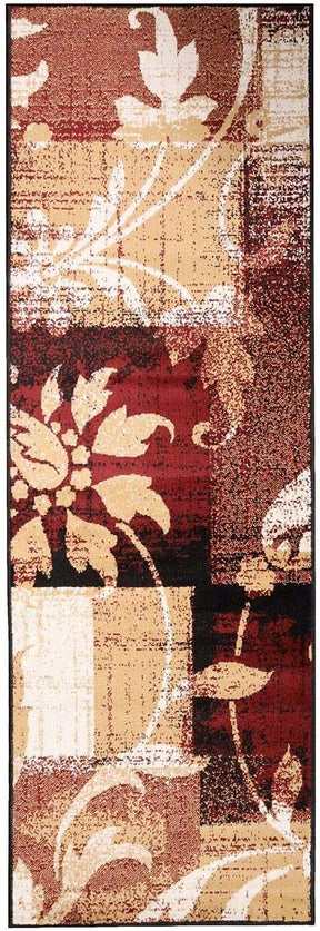 Pastiche Contemporary Floral Patchwork Indoor Area Rug or Runner