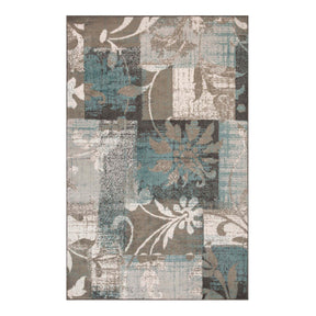 Pastiche Contemporary Floral Patchwork Indoor Area Rug or Runner