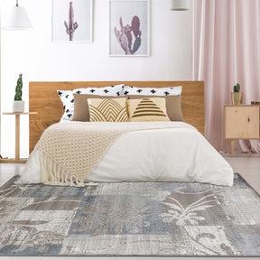 Pastiche Contemporary Floral Patchwork Indoor Area Rug or Runner