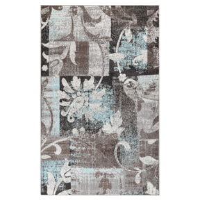 Pastiche Contemporary Floral Patchwork Indoor Area Rug or Runner