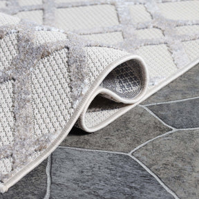 Paxson Geometric Diamond Lattice Indoor Outdoor Area Rug