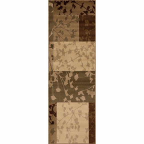 Phlox Geometric Botanical Square Indoor Area Rugs or Runner Rug