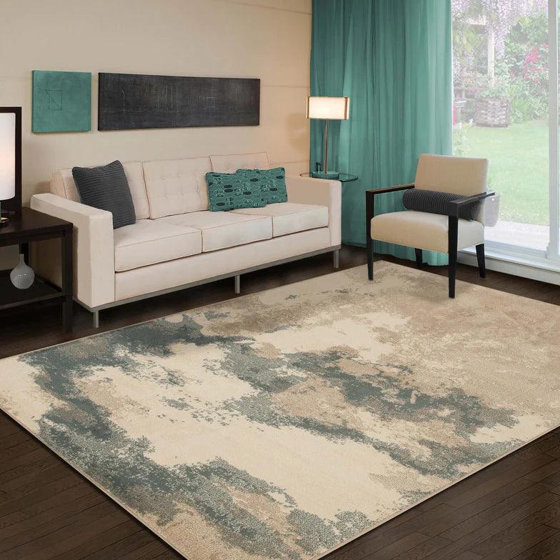Pixi Abstract Multi-Tone Area Rugs or Runner Rug