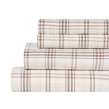Plaid Flannel Cotton Classic Modern Farmhouse Deep Pocket Sheet Set