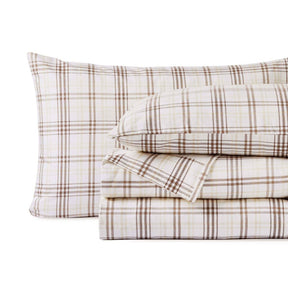Plaid Flannel Cotton Classic Modern Farmhouse Deep Pocket Sheet Set