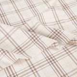 100% Cotton Flannel Plaid Bed Sheet Set - Classic Modern Farmhouse Deep Pocket
