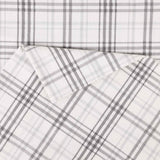 100% Cotton Flannel Plaid Bed Sheet Set - Classic Modern Farmhouse Deep Pocket