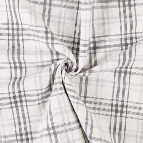 100% Cotton Flannel Plaid Bed Sheet Set - Classic Modern Farmhouse Deep Pocket