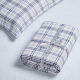 100% Cotton Flannel Plaid Farmhouse Duvet Cover Set