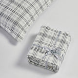 100% Cotton Flannel Plaid Farmhouse Duvet Cover Set