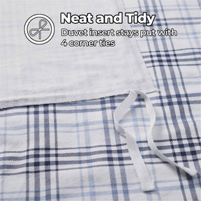 Plaid Flannel Cotton Classic Modern Farmhouse Duvet Cover Set
