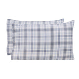 Plaid Flannel Cotton Classic Modern Farmhouse Pillowcases, Set of 2