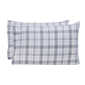 Plaid Flannel Cotton Classic Modern Farmhouse Pillowcases, Set of 2